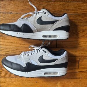 Nike Air Max 1 Black/White Sneakers size 12